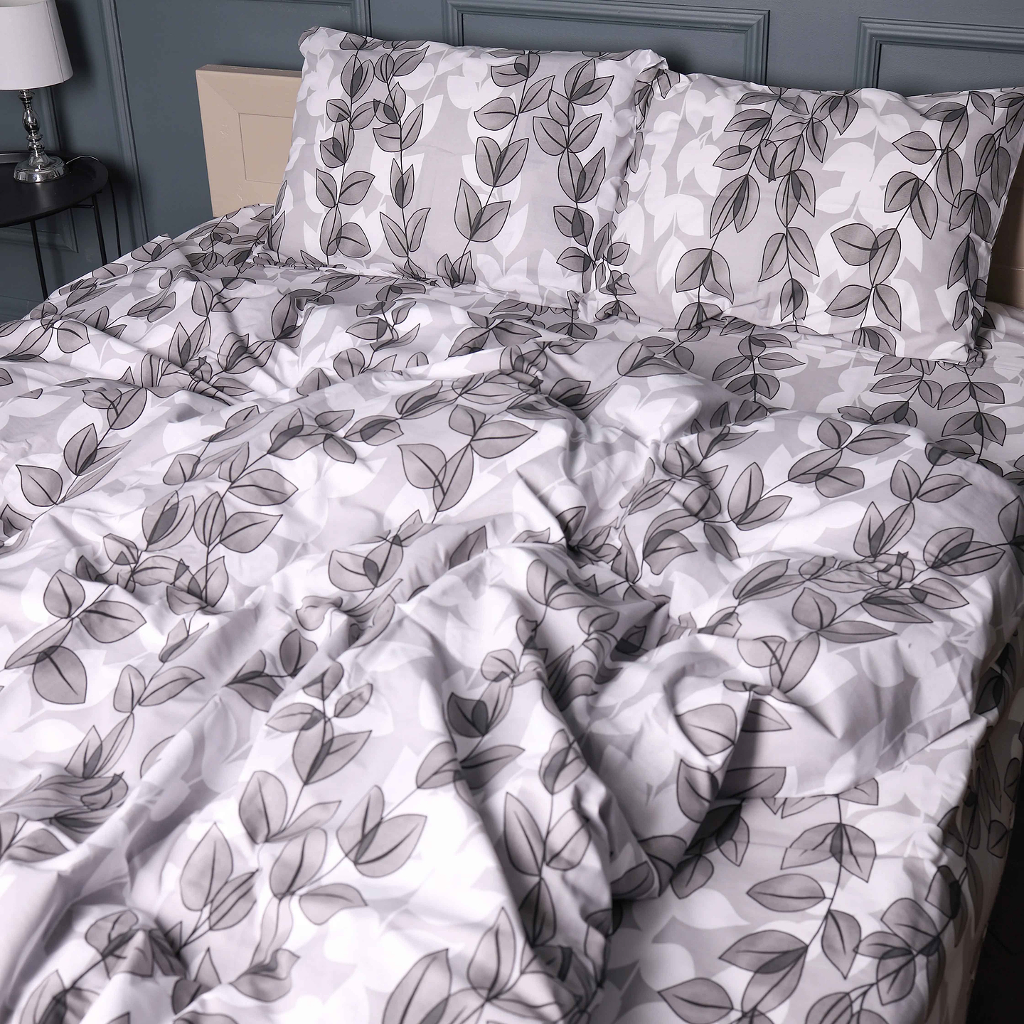 Комплект постельного белья детский MirSon Бязь 17-0695 Silver Foliage 110х140 (2200010452624)
